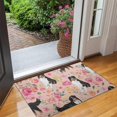 thumbnail image 2 of Bernese Mountain Dogs with Pioneer Flower Door Rugs,Washable Non Slip Door Mats Indoor,Decorative Door Mats,Entry Mat Indoor for Entrance,Bedroom,Kitchen,Bathroom,17"x30", 2 of 6