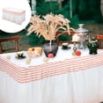 thumbnail image 1 of PALIFEUR Household Essentials Table Skirt Party Table Skirt Desk Skirt Falda Table Skirts For Rectangle Tables, 1 of 6