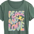 thumbnail image 3 of Peanuts - Peace & Love - Woodstock - Women's Short Sleeve Graphic T-Shirt, 3 of 7