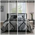 thumbnail image 2 of Madison Park 6 Piece Printed Cotton Quilt Set with Throw Pillows, 2 of 5