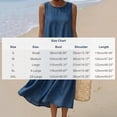 thumbnail image 3 of Miluxas Women Denim Sleeveless Tank Dress Loose Fit Round Neck A Line Dress Casual Streetwear Going Out Dress with Pockets Blue, 3 of 6