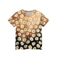 thumbnail image 3 of Abcomgle Girls Tshirts 8-10 Years Old Summer Short Sleeve Tshirt Daisy Flower Print Toddler T-Shirt Fashion Crewneck Cotton Tee Tops Girls, 3 of 5