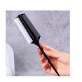 thumbnail image 3 of 1 cepillo alisador para colas de caballo, cepillo para peinar el cabello, peine de doble cara para bailes de salón, competición de baile, peinado, negro, 3 of 3