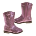 thumbnail image 2 of Laura Ashley Girls Cowgirl Boots. (Little Kids Toddler)Pink Metallic, Size: 9, 2 of 6