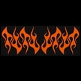 thumbnail image 2 of LiteMark Reflective Stickers Decals for Helmets, Bicycles, Strollers, Wheelchairs - 4 Inch Flames - Orange, 2 of 2