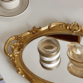 thumbnail image 7 of XIBUFE 2026 New Vintage Decorative Gold Framed Mirror,Small Antique Oval Wall Hanging Mirror - Small - Vintage Mirrors for Wall for Home,Bedroom,Bathroom,Hallway,Office (Gold), 7 of 7