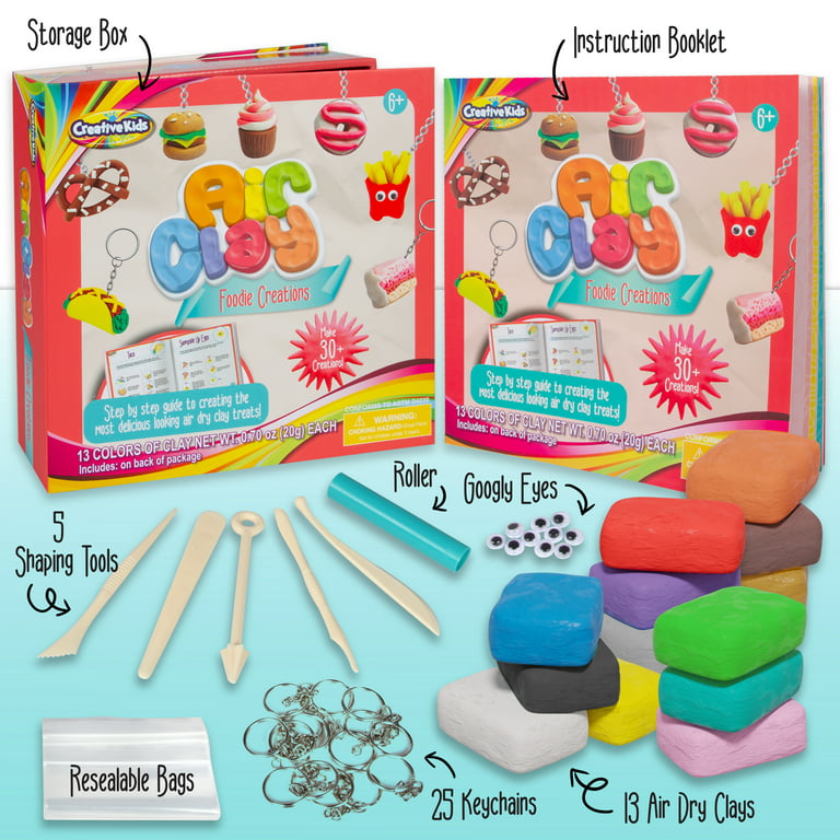  Creative Kids Air Clay Foodie Creations Sculpt Over 30