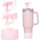 thumbnail image 1 of wonima44 New Glitter Bow Boot for Stanley Cup, Anti-Slip Silicone Boot for Stanley Cup 30/40 Oz, Cup Accessories for Bottom 2.95in Quencher Hydroflask (Pink), 1 of 1