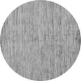 thumbnail image 1 of Ahgly Company Indoor Round Solid Gray Modern Area Rugs, 4' Round, 1 of 4