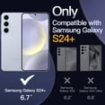 thumbnail image 2 of JETech Case for Samsung Galaxy S24+ / S24 Plus 5G, Non-Yellowing Shockproof Bumper Protective Phone Cover, Anti-Scratch Hard PC Back (Sapphire Blue), 2 of 6