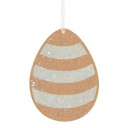 Holiday Ornament Spring Rainbow Egg Ornament Set Wood Glitered Easter Rl1707