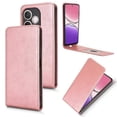 thumbnail image 4 of For Oppo A5 Pro 5G Case with Card Slot Magnetic Vertical Flip Leather Phone Cover - Orange, 4 of 5