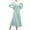 Green, variant on Fesfesfes Women's Spring Dresses For Women Mu-slim Robe Dress Solid Color Long Sleeve Dress
