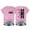 Pink, variant on Black Women's Short Sleeve T-shirt, Women'S Fashionable Casual Letter Print Round Neck Top Short Sleeve T Shirt,Women's Short sleeve T-shirt L