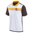 thumbnail image 2 of Men's Nike  White/Brown San Diego Padres Rewind Stripe Polo, 2 of 3