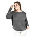 thumbnail image 4 of Sueter de cuello barco Roman Fashion /Tallas Extras, 4013 (Gris obscuro) gris oscuro 38, 4 of 6