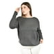 thumbnail image 4 of Sueter de cuello barco Roman Fashion /Tallas Extras, 4013 (Gris obscuro) gris oscuro 38, 4 of 6