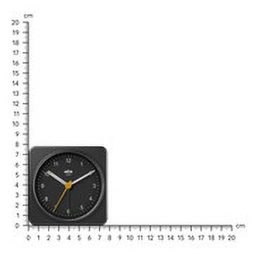 Braun BC03B: Stylish Black Alarm Clock with Snooze, Light, and Quiet Quartz Sweeping Movement
