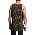 thumbnail image 3 of G-Style USA Solid Color Long Length Curved Hem Tank Top - Camo - 4X-Large, 3 of 5
