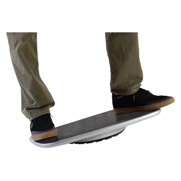 Base Standing Desk Balance Board, Office Wobble Board with Anti-Fatigue Mat, Gentle Rocker for Posture & Focus, Standing Desk Accessory and Exercise Equipment