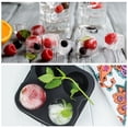 thumbnail image 6 of Uxcell Ice Tray, 6x2 Inch Ice Ball Maker,Reusable Black Round Silicone Ice Tray, 6 of 6