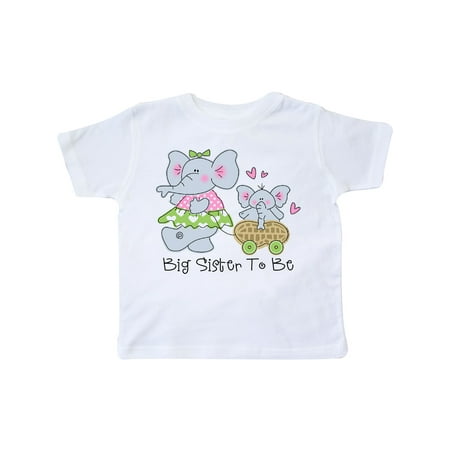 

Inktastic Elephant Future Big Sister Gift Toddler Toddler Girl T-Shirt