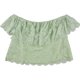 thumbnail image 1 of Blusa Bandeau de Encaje GUESS Sasha para Mujer Verde Grande, 1 of 1