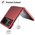 thumbnail image 4 of Case for Samsung Galaxy Z Flip 3 5G 2021, Slim Fit Matte PC Cover Phone Case for Galaxy Z Flip3 - Red, 4 of 7