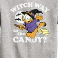 thumbnail image 3 of Garfield - Witch Way To The Candy - Toddler And Youth Crewneck Fleece Sweatshirt, 3 of 5
