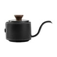 thumbnail image 1 of Mini hervidor de café vertido de acero inoxidable, cafetera con boquilla, tetera de acampada de 180 ml para el hogar, restaurante, regalo de pesca Negro, 1 of 8