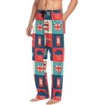 thumbnail image 5 of CROPD Symbol Union Jack Men's Straight-Fit Pajama Pants Sleep Lounge Pants Bottoms with Pockets, 5 of 7