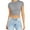 Grey, variant on Krdevn Womens Summer Short Sleeve Cute Crop Tops Casual Basic Crewneck Slim Fit T Shirts,Women's Tops, Tees & Blouses,Size:XL