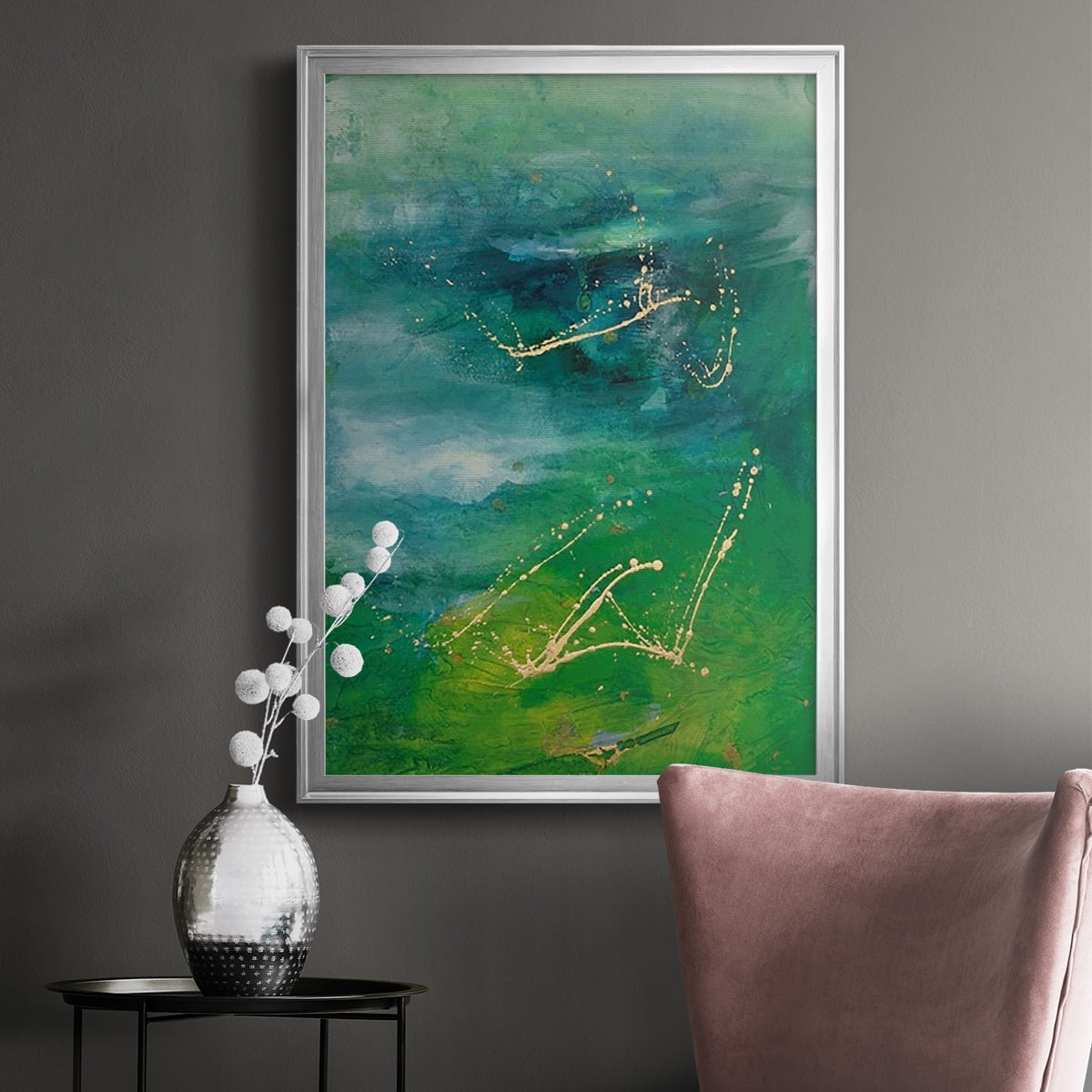 Peaceful Diptych I Premium Framed Print, in Gold, Black, or Silver - Ready to Hang