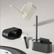 thumbnail image 1 of Juego de Escobilla de Baño, Diseño Moderno de Acero Inoxidable, Mango Largo con Cerdas Resistentes, Fácil de Limpiar, Herramienta Higiénica para El Baño, Opciones de Color Negro, Gris y Blanco, Tamañ, 1 of 7