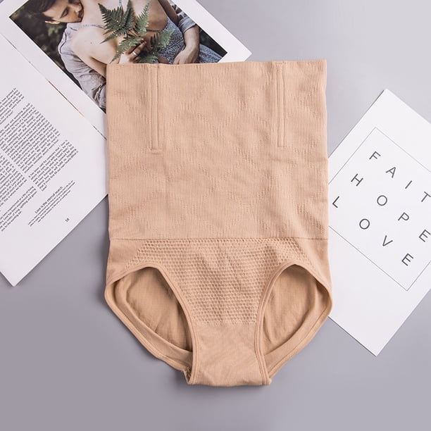 Ropa interior moldeadora de cintura alta para posparto, sin costuras, para moldear el abdomen, para moldear la cadera, para moldear el abdomen, para mujer