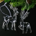 thumbnail image 6 of Virelaxpo Transparent Acrylic Reindeer Christmas Ornament,Crystal-like Hanging Pendant for Small Tree Decoration and Festive Home Decor, 6 of 6