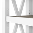 thumbnail image 3 of Key West 54W Desk with File Cabinet and Bookcase in White/Gray - Engineered Wood, 3 of 8