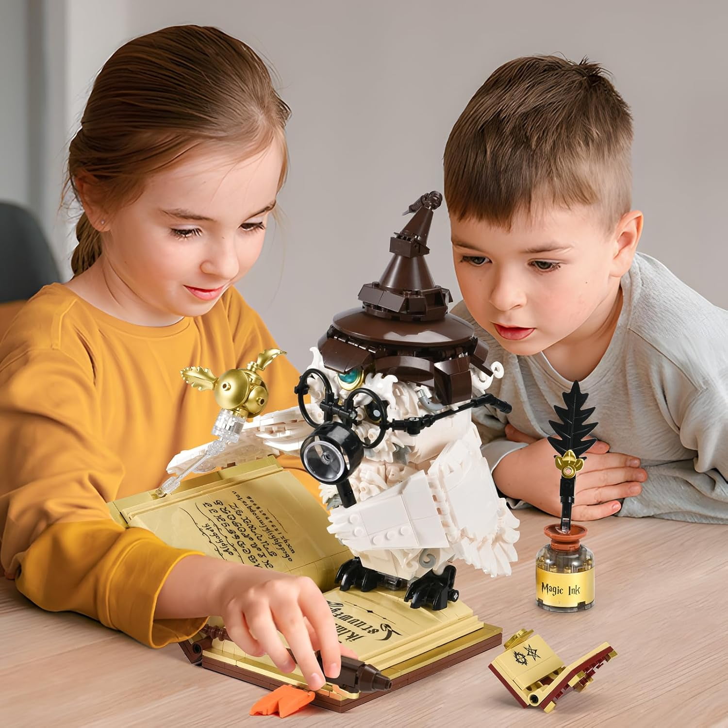 GZBrick Animal Magic Doctor Owl Harry Building Sets Potter Bird for Adults Boys Compatible with Lego