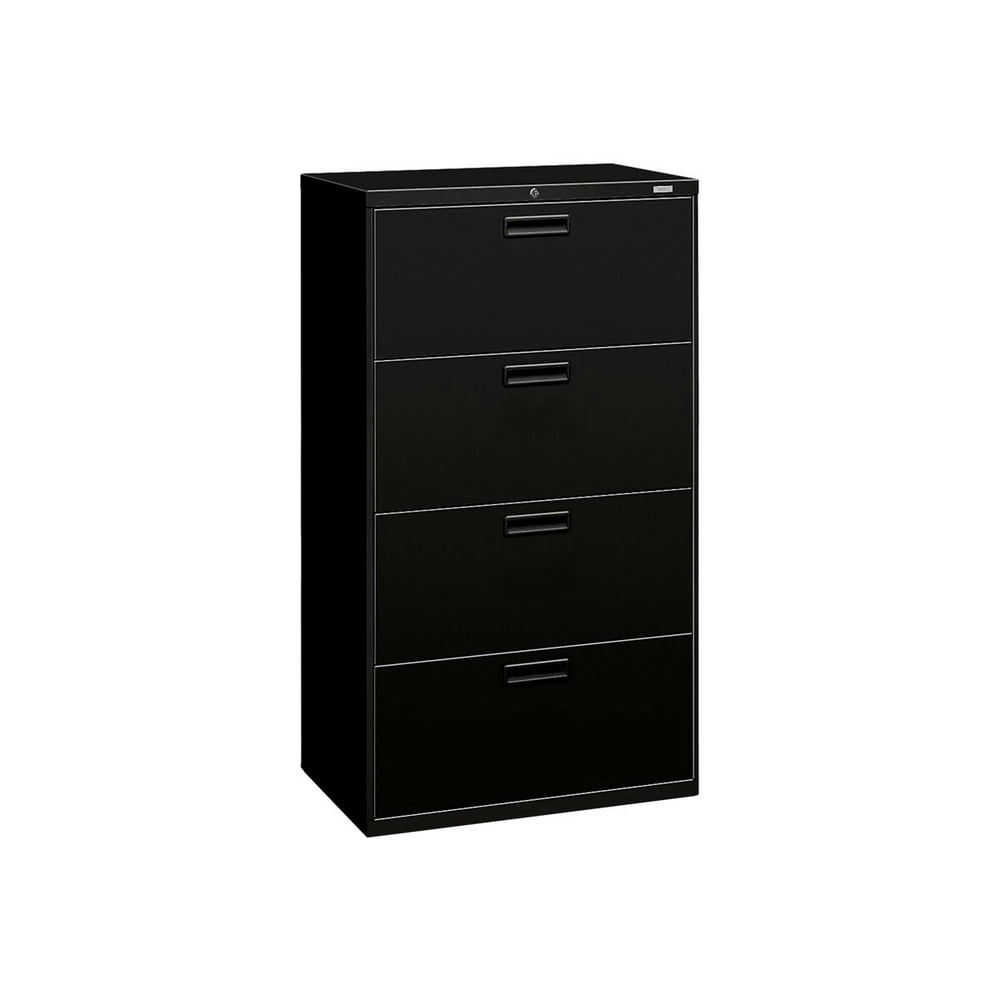 HON 4 Drawers Lateral Lockable Filing Black