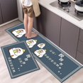 thumbnail image 5 of Alfombra de cocina antideslizante con estampado de dibujos animados, alfombra lavable para la entrada del hogar, alfombra para la puerta de la sala de estar, alfombra para el dormitorio, 5 of 5