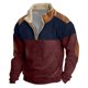 thumbnail image 1 of Spring And Autumn Men's Standing Collar Sweatshirt Is Outdoor Casual Sweaters Tops 5XL, 1 of 3