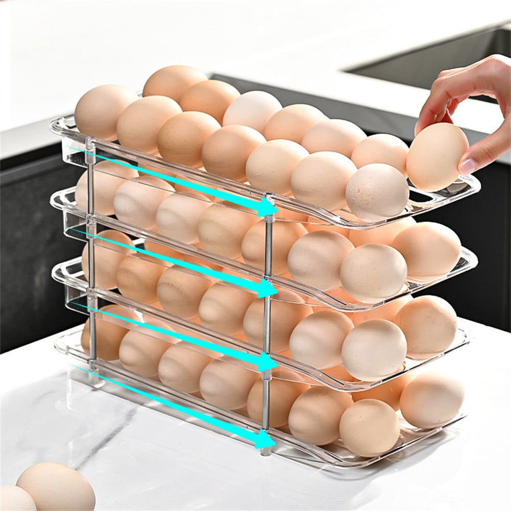 Egg Container Ladder Style Egg Organizer Holder Storage Box Eggs Dispenser Tray