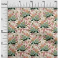 thumbnail image 2 of oneOone Cotton Jersey Light Peach Fabric Floral Sewing Fabric By The Yard Printed Diy Clothing Sewing Supplies 58 Inch Wide, 2 of 5