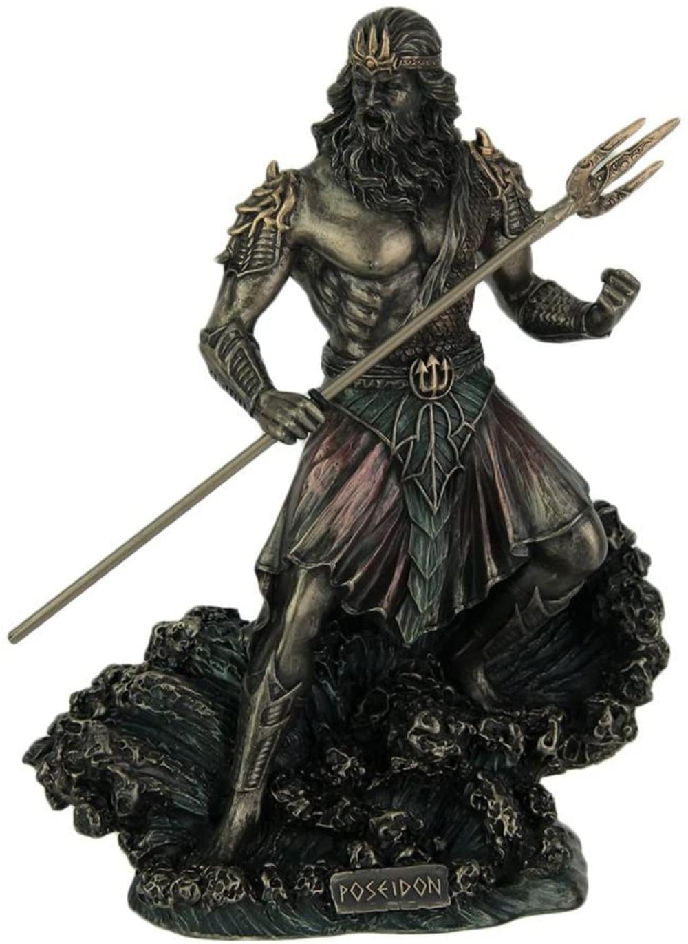 Sculpture Poseidon God of the Sea Throwing Trident 13 Statue Sculpture Poseidon God of the Sea Throwing Trident 13 Statue