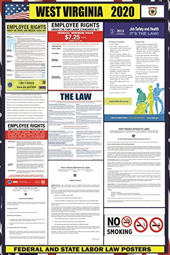 2020 West Virginia (WV) State Labor Law Poster - State, Federal and ...