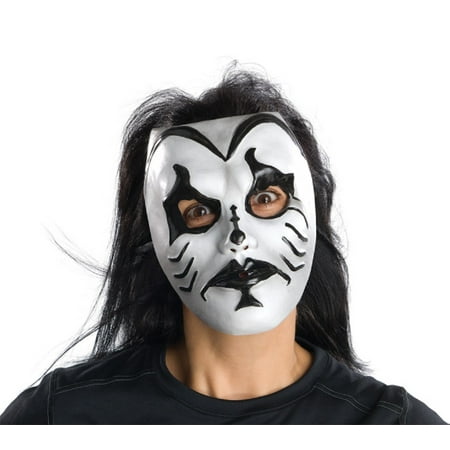 Kiss of Death Clown Skull Black Venetian Halloween Mask Adult Costume Accessory