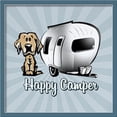 thumbnail image 2 of CafePress - Happy Camper Dog Body Suit - Baby Light Bodysuit, Size Newborn - 24 Months, 2 of 4