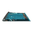 thumbnail image 2 of Ahgly Company Indoor Round Abstract Light Blue Modern Area Rugs, 7' Round, 2 of 4