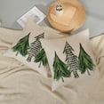 thumbnail image 3 of Christmas Pillow Covers 18x18 Set of 2 Christmas Decor Linen Pillowcase Buffalo Plaid Christmas Trees Green Throw Pillows Winter Farmhouse Holiday Decor Outdoor Cushion Covers for Couch Home, 3 of 6