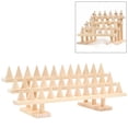thumbnail image 4 of lionlar Multi Layer Rings Jewelry Display Stands Wood Fingers Showcase for Shows Jewelry 3 Layer 36 Fingers, 4 of 9